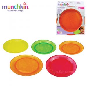 Munchkin Набір різнокольорових тарілок, 5 шт. 5019090113908